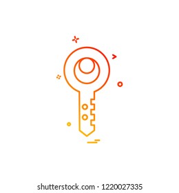 Key icon design vector