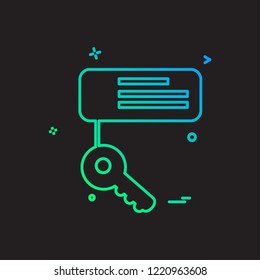 Key icon design vector
