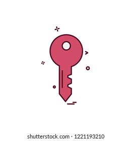 Key icon design vector