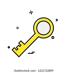 Key icon design vector