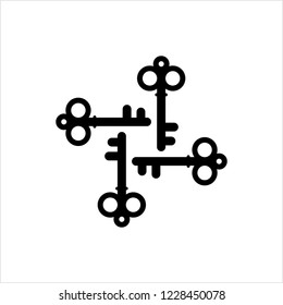 Icono Clave Diseño Ilustración de arte vectorial