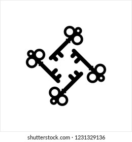 Schlüsselsymboldesign, Vektorkunstillustration