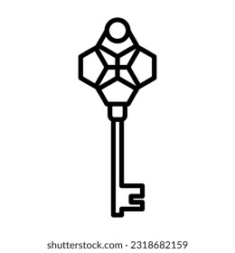 Key Icon Design Vector template Illustration
