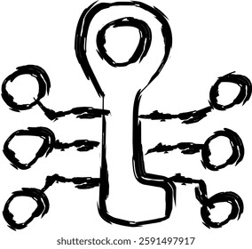 key icon in Doodle style