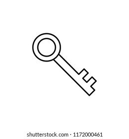 key icon. Element of business icon for mobile concept and web apps. Thin line key icon can be used for web and mobile