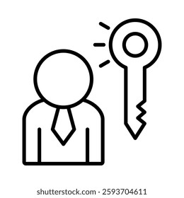 Key Icon Element For Design