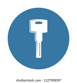 key icon. Element of lock and keys icons for mobile concept and web apps. Badge style key icon can be used for web and mobile apps on white background