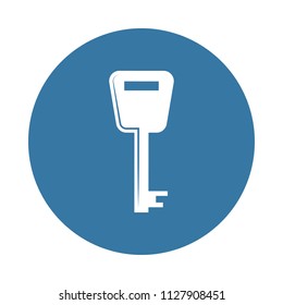 key icon. Element of lock and keys icons for mobile concept and web apps. Badge style key icon can be used for web and mobile apps on white background
