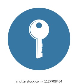 key icon. Element of lock and keys icons for mobile concept and web apps. Badge style key icon can be used for web and mobile apps on white background