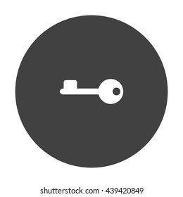 key Icon, flat design style