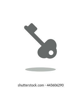 key Icon, flat design style