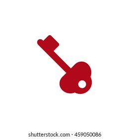 key Icon, flat design style