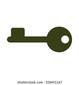 key Icon, flat design style