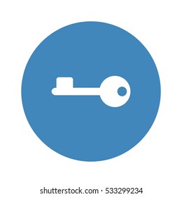 key Icon, flat design style