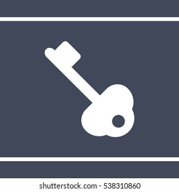 key Icon, flat design style