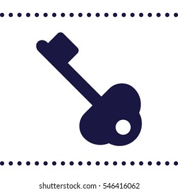 key Icon, flat design style