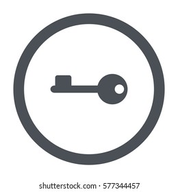 key Icon, flat design style