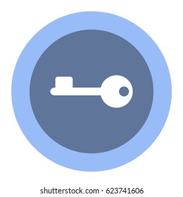 key Icon, flat design style