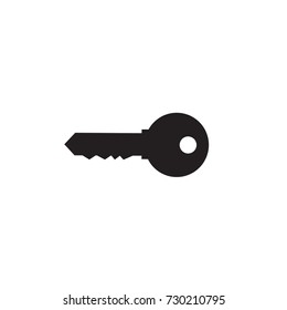 Key Icon. Flat Design Style. Isolated background. Key Symbol for Web Site. Logo. Vector Illustration. UI