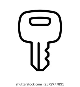 Key icon flat editable icon mark