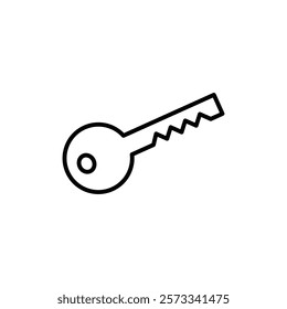 Key icon Flat fill set collection