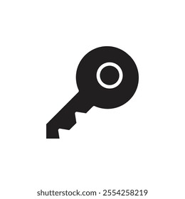 Key icon Flat line illustration