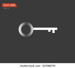 Key Icon flat, logo classic style, vector illustration