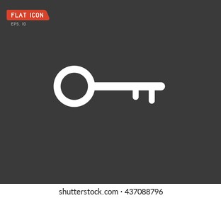 Key Icon flat, logo classic style, vector illustration