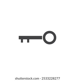 Icono de clave Conjunto de contorno simple plano