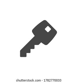 Key icon in flat style isolated on white background.