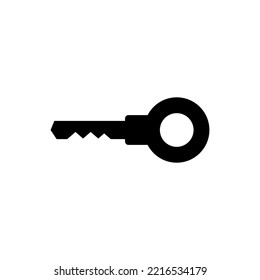 key icon flat style isolated on white background