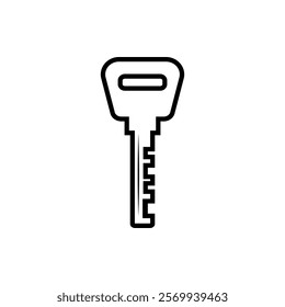 Key icon flat style isolated. Vector