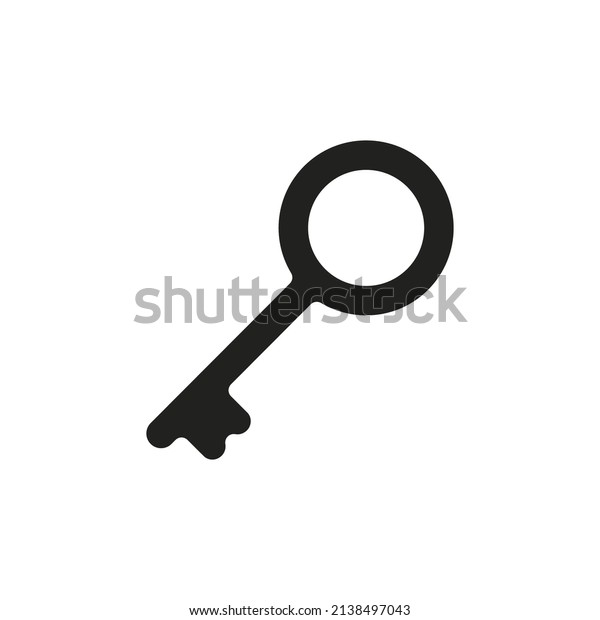 Key Icon Key Flat Style Isolated Stock Vector (Royalty Free) 2138497043 ...