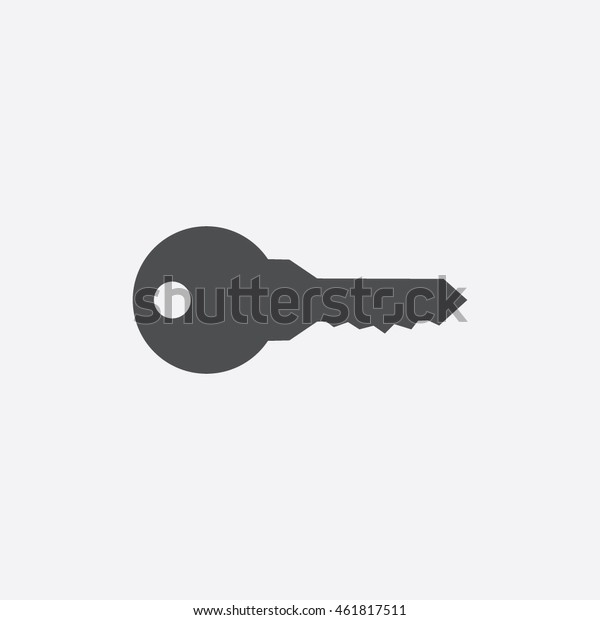 Key Icon in flat style isolated on gray\
background. Key symbol for your web site design, picture, art,\
logo, app, UI. Vector illustration EPS10, JPEG\
image