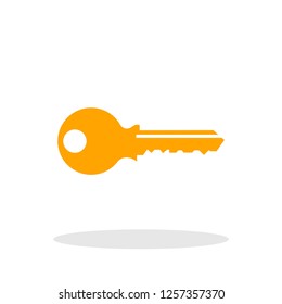 Key icon in flat style. Key symbol for your web site design, logo, app, UI Vector EPS 10.