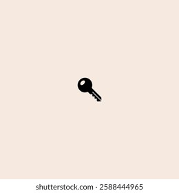 Key icon flat vector design.