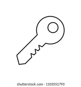 Key icon flat vector template design trendy
