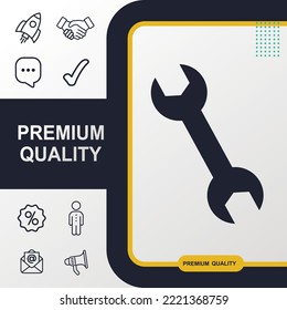 Key icon graphic element. Modern design.