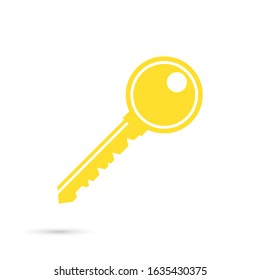 Key icon. Graphic template. Vector background