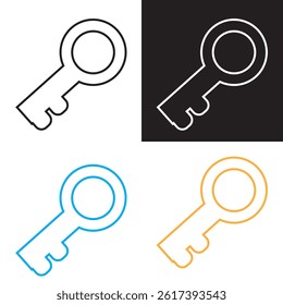 key icon .  House key icon security symbol.  EPS 10 AI