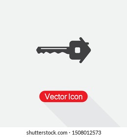 Key Icon, Key House Icon Vector Illustration Eps10