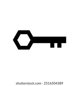Ícone de chave ilustrado no plano de fundo