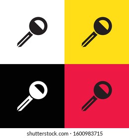Key icon illustration isolated vector sign symbol