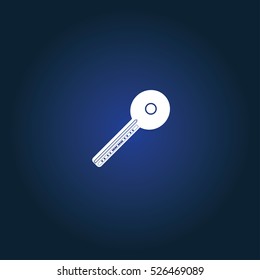Key icon illustration isolated vector sign symbol
