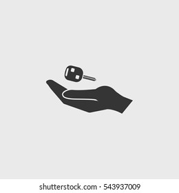 Key icon illustration isolated vector sign symbol.
