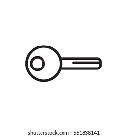 key icon illustration isolated vector sign symbol