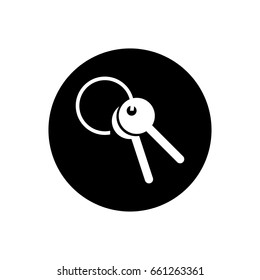 Key icon illustration isolated vector sign symbol 