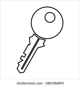 key icon . key illustration for website. Perfect use for web, pattern, design, icon, ui, ux, etc.