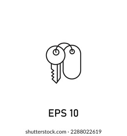 key icon ilustration isolated white background