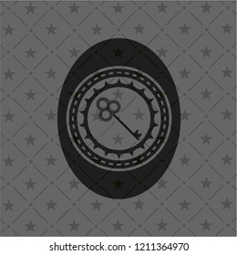 key icon inside black badge